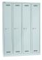 Preview: Bisley MonoBloc™ Garderobenschrank, 4 Abteile, je 1 Fach, Farbe lichtgrau