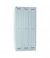 Preview: Bisley Garderobenschrank LIGHT 3 Abteile 300, Farbe lichtgrau