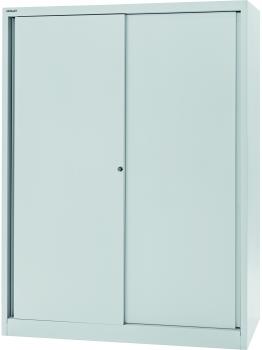 Bisley Schiebetürenschrank ECO, 3 Fachböden, 4 OH