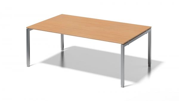 Cito Chefarbeitsplatz/Konferenztisch, 650-850 mm höheneinstellbares U-Gestell, H 19 x B 2000 x T 1200 mm