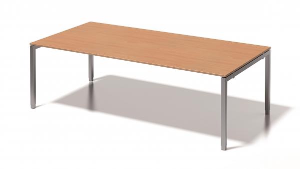 Cito Chefarbeitsplatz/Konferenztisch, 650-850 mm höheneinstellbares U-Gestell, H 19 x B 2400 x T 1200 mm