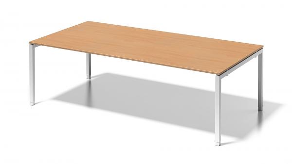 Cito Chefarbeitsplatz/Konferenztisch, 650-850 mm höheneinstellbares U-Gestell, H 19 x B 2400 x T 1200 mm