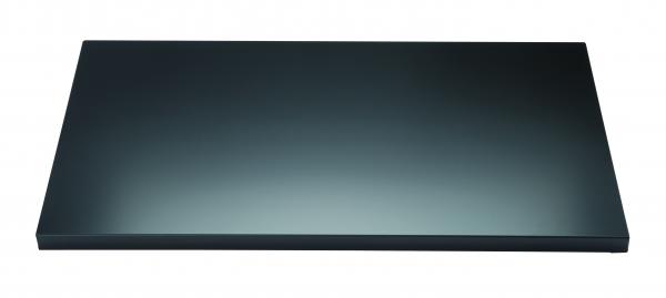 Fachboden mit Lateralhängevorrichtung für EuroTambour, B 800 mm, Farbe schwarz