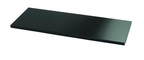 Fachboden mit Lateralhängevorrichtung für EuroTambour, B 1200 mm, Farbe schwarz