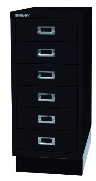 Bisley MultiDrawer™, 29er Serie mit Sockel, DIN A4, 6 Schubladen