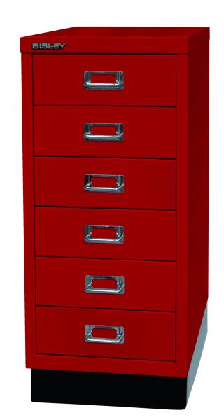 Bisley MultiDrawer™, 29er Serie mit Sockel, DIN A4, 6 Schubladen