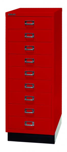 Bisley MultiDrawer™, 39er Serie mit Sockel, DIN A3, 9 Schubladen