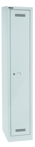 Bisley MonoBloc™ Garderobenschrank, 1 Abteil, 1 Fach, Farbe lichtgrau