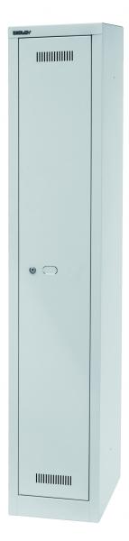 Bisley MonoBloc™ Garderobenschrank, 1 Abteil, 1 Fach, Farbe lichtgrau